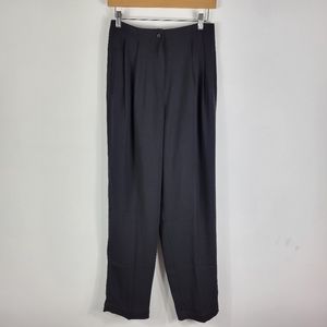 NEW Vintage Halston Lifestyle Pleated High Rise Straight Tapered Mom Pants
